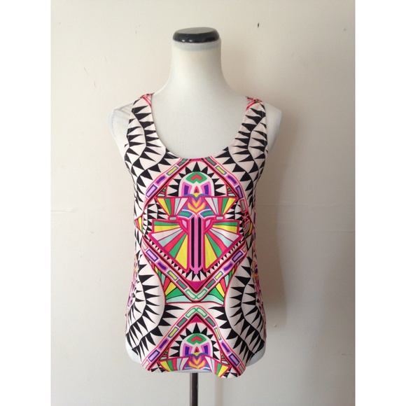 Mara Hoffman cosmic fountain racerback tank top - Picture 2 of 6